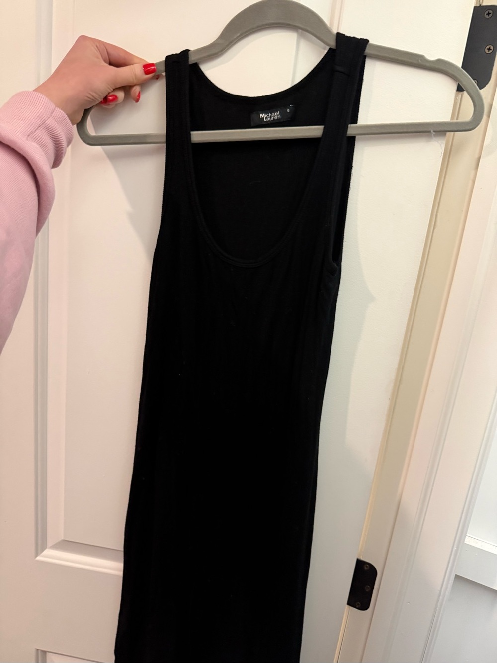 Michael Lauren Black Sleeveless Tank Dress